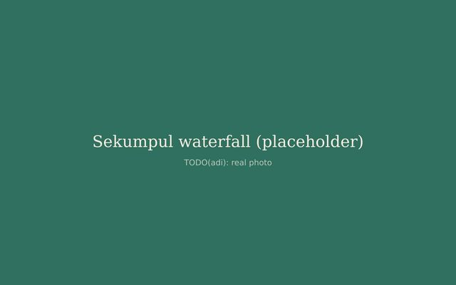 Sekumpul waterfall dropping through jungle in North Bali
